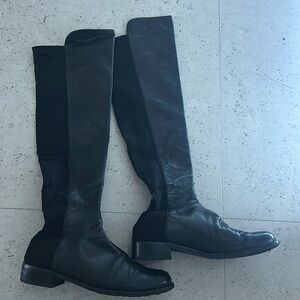 Stuart weitsman 50-50 tall over the knee leather boot